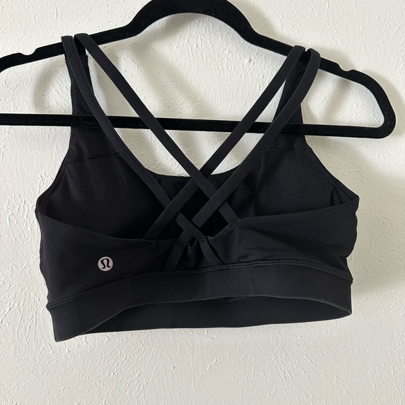 Lululemon Energy Bra “Grateful” detailing 
Black - Picture 8 of 9